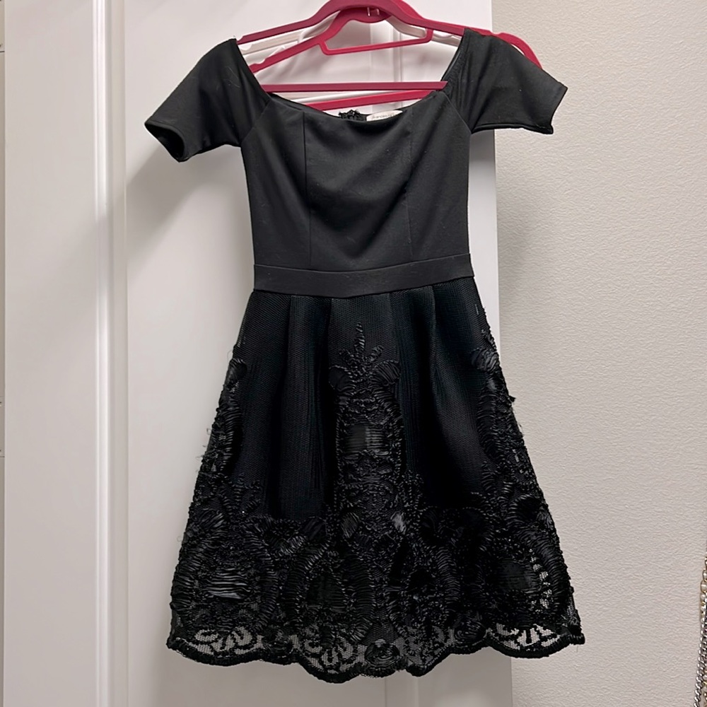 Francesca’s - Off The Shoulder Black Dress
